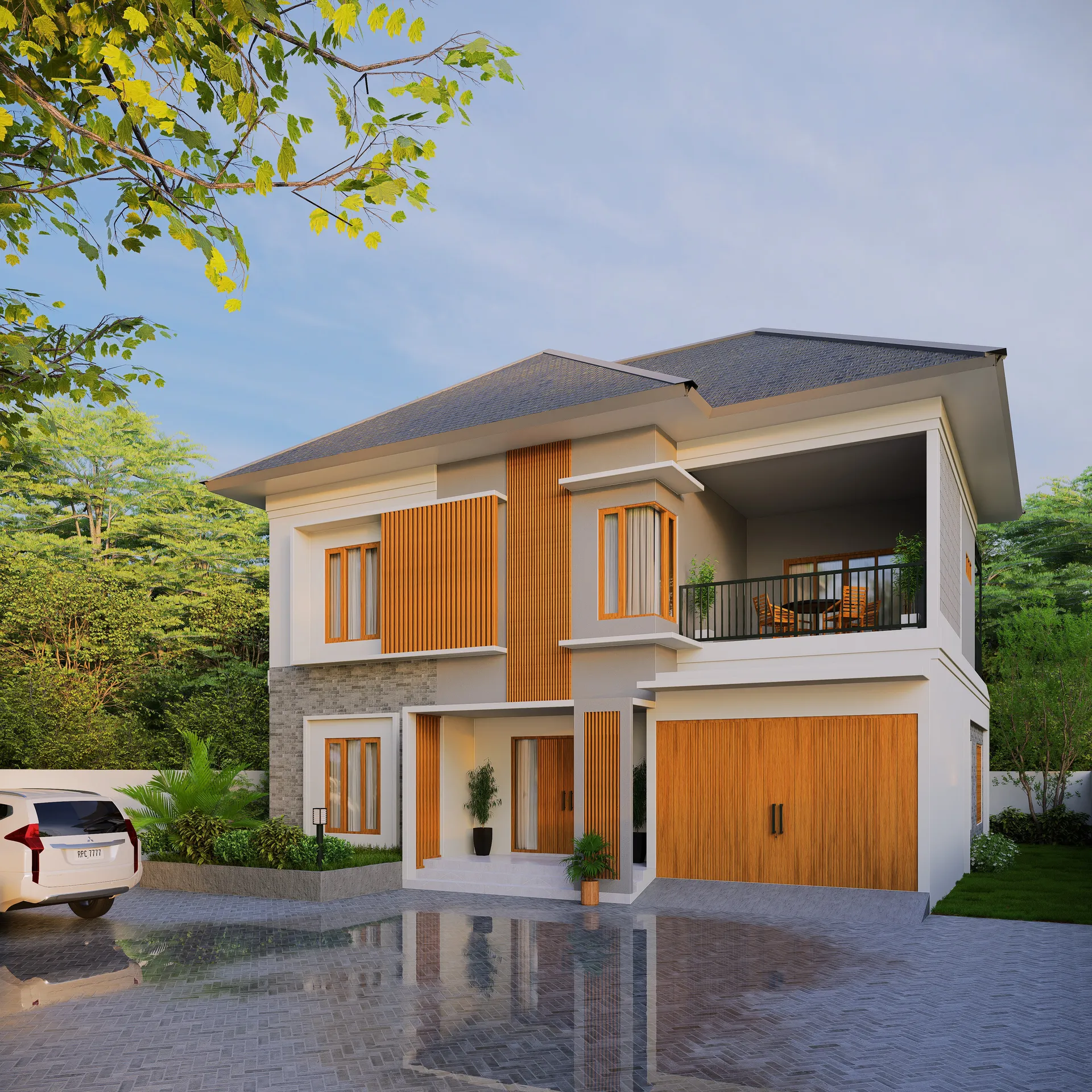 Tropical home with local materials in Lombok